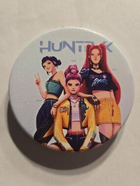 Demon Hunters K-Pop Inspired Round Mirror